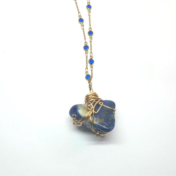 CrystallizingDreams Jewelry - Sodalite Light Language Crystal Healing Necklace
